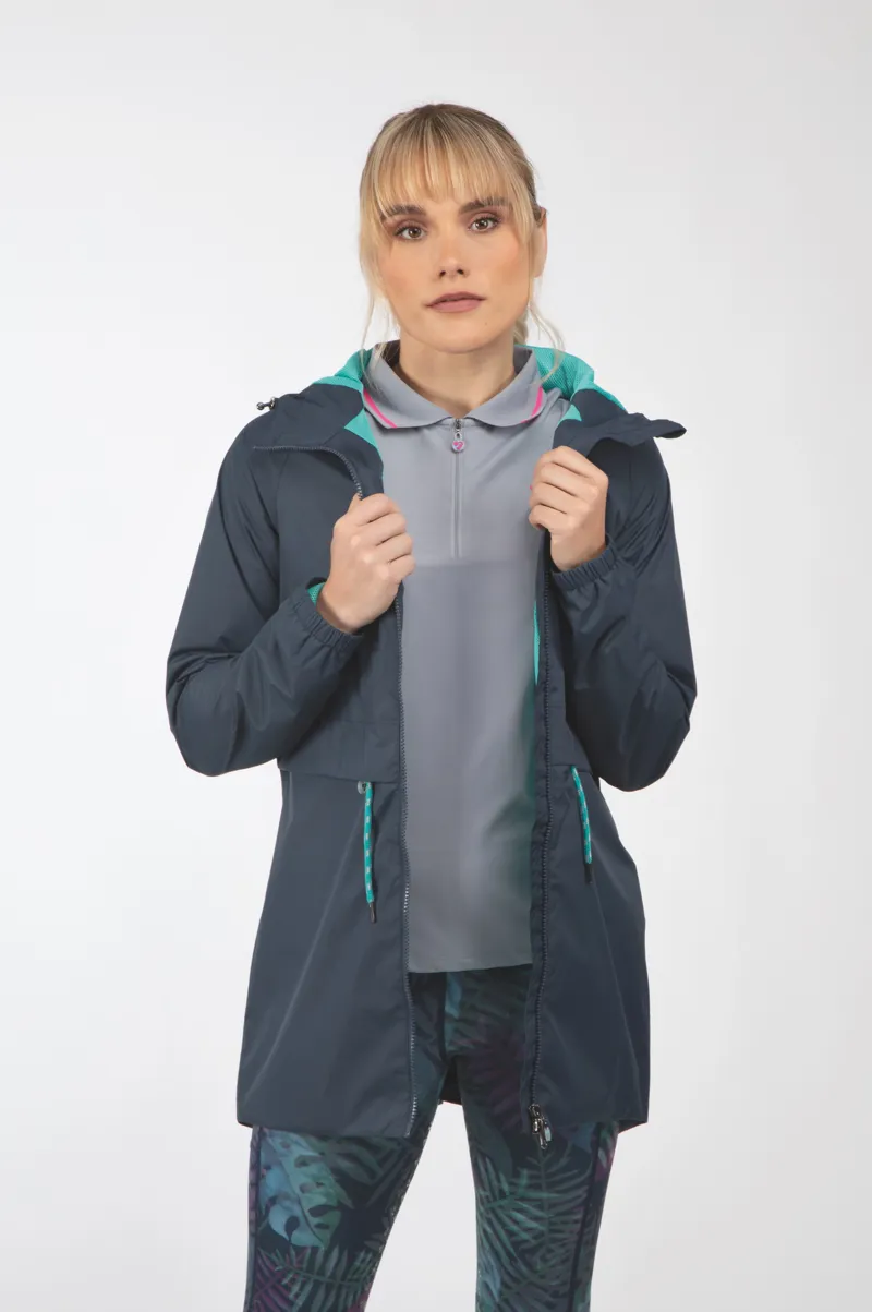 Aubrion Hackney Ladies Rain Jacket in Navy Blue